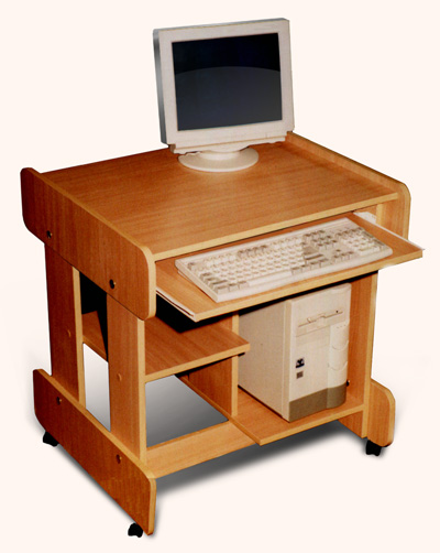 стол компьютерный мобильный на колесиках разборной
