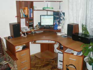 Фото комфортный компьютерный стол СК15 общий вид