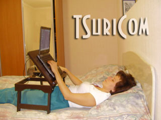Столик для ноутбука в кровать СН17 фото 3 венге темный