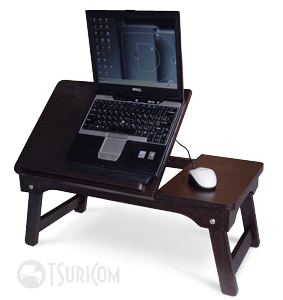 Столик для ноутбука в кровать СН17 фото 1 венге темный
