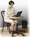 Стол для ноутбука с переменной высотой столешницы СН14 МДФ венге светлый