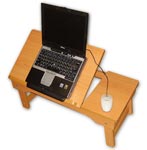 Столик для планшета и ноутбука СН17 из ДСП среднего цвета