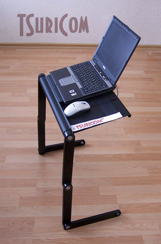 стол для ноутбука алюминивый чёрный