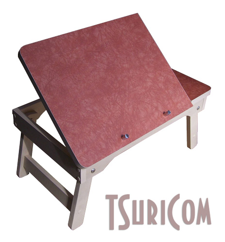 Гламурный столик для ноутбука для работы и завтрака в кровати. Розовый.