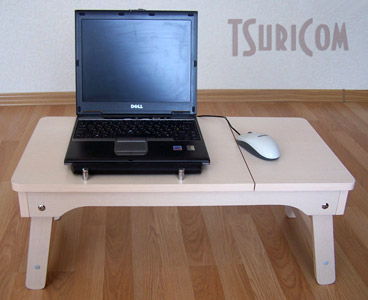 Столик для ноутбука для работы лежа в кровати СН17. Клен Светлый фото 2