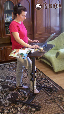 Столик для ноутбука для работы стоя и сидя СН30 фото 2