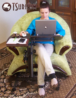 Столик для ноутбука для работы стоя и сидя СН30 фото 5
