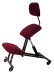 Ортопедический стул (kneeling chair) с регулируемым по высоте упором для коленей СтК5.1 с регулируемой спинкой ссылка 
