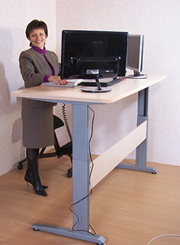 Стол для работы стоя и сидя с электроподъемом Conset Electrical 1800 фото 1