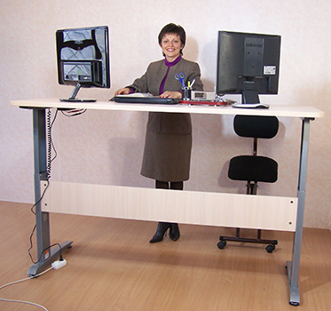 Стол для работы стоя и сидя с электроподъемом Conset Electrical 1800. Модель 501-15