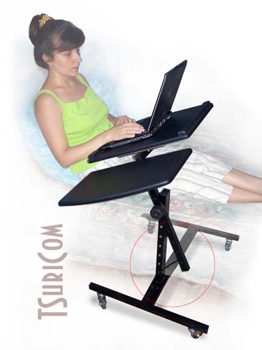 столик прикроватний для ноутбука